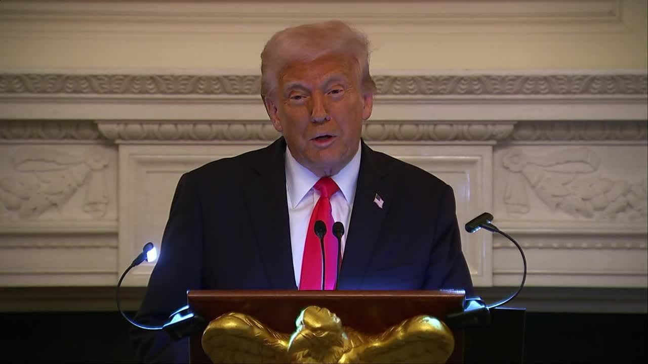 President Trump at White House Iftar meal [RAW]