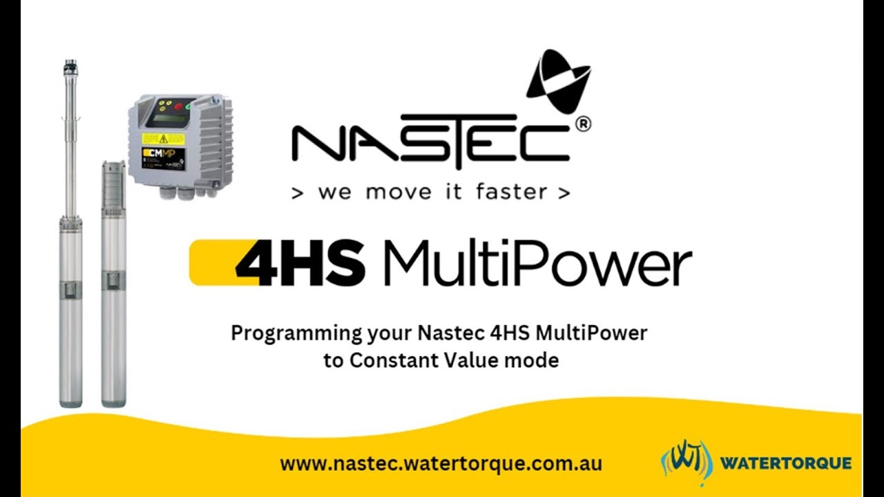 Program your Nastec 4HS MultiPower on Constant Value mode