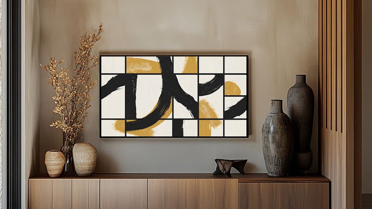 TV Art Screensaver Modern Art | 4K Fine Art | Minimal TV Art | Line Art | Vintage Art TV Background