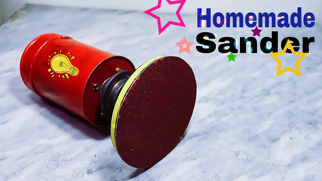 How to Make a Powerful Sander Machine | DIY Desktop Disc Sander