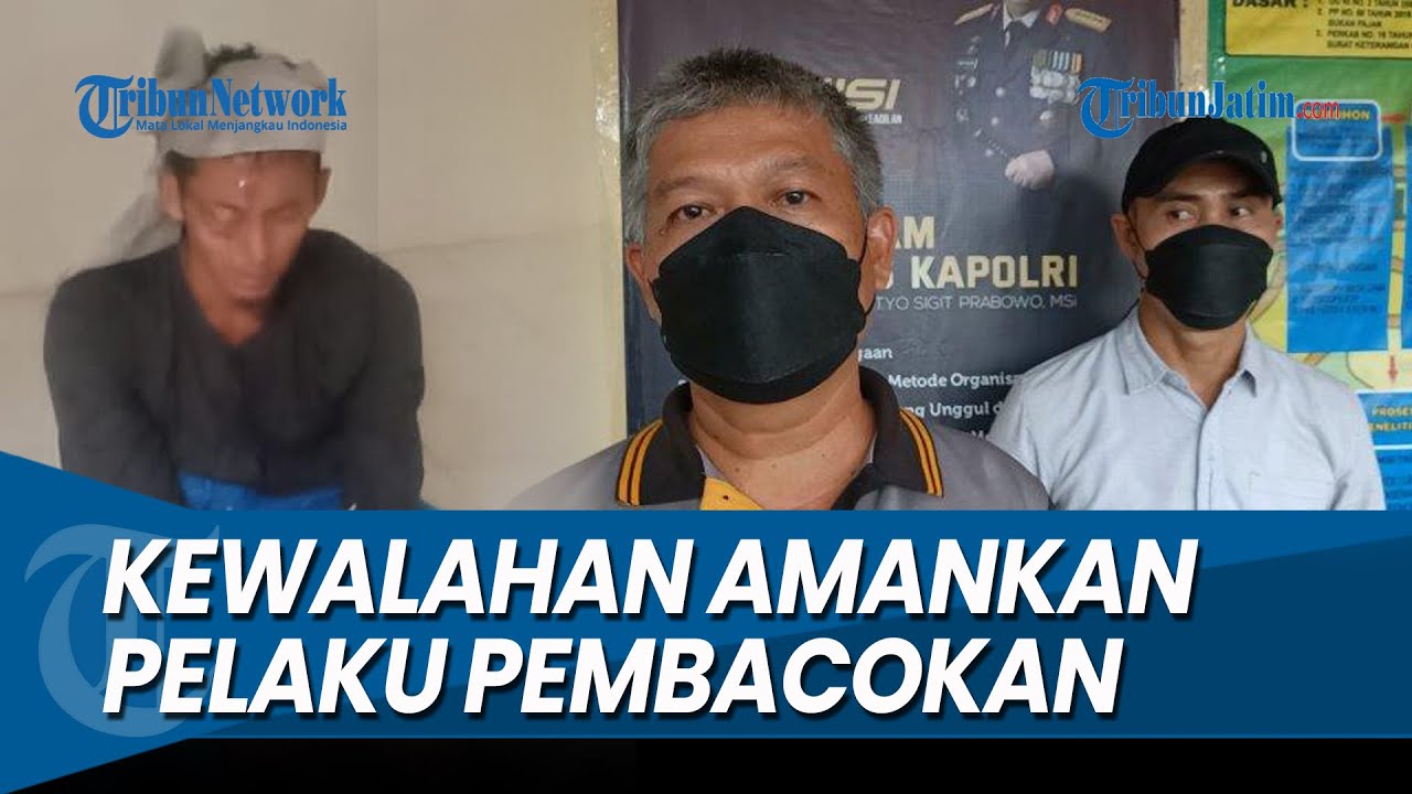 POLISI KEWALAHAN AMANKAN PELAKU PEMBACOKAN di Desa Pojok Kecamatan Wates Kediri
