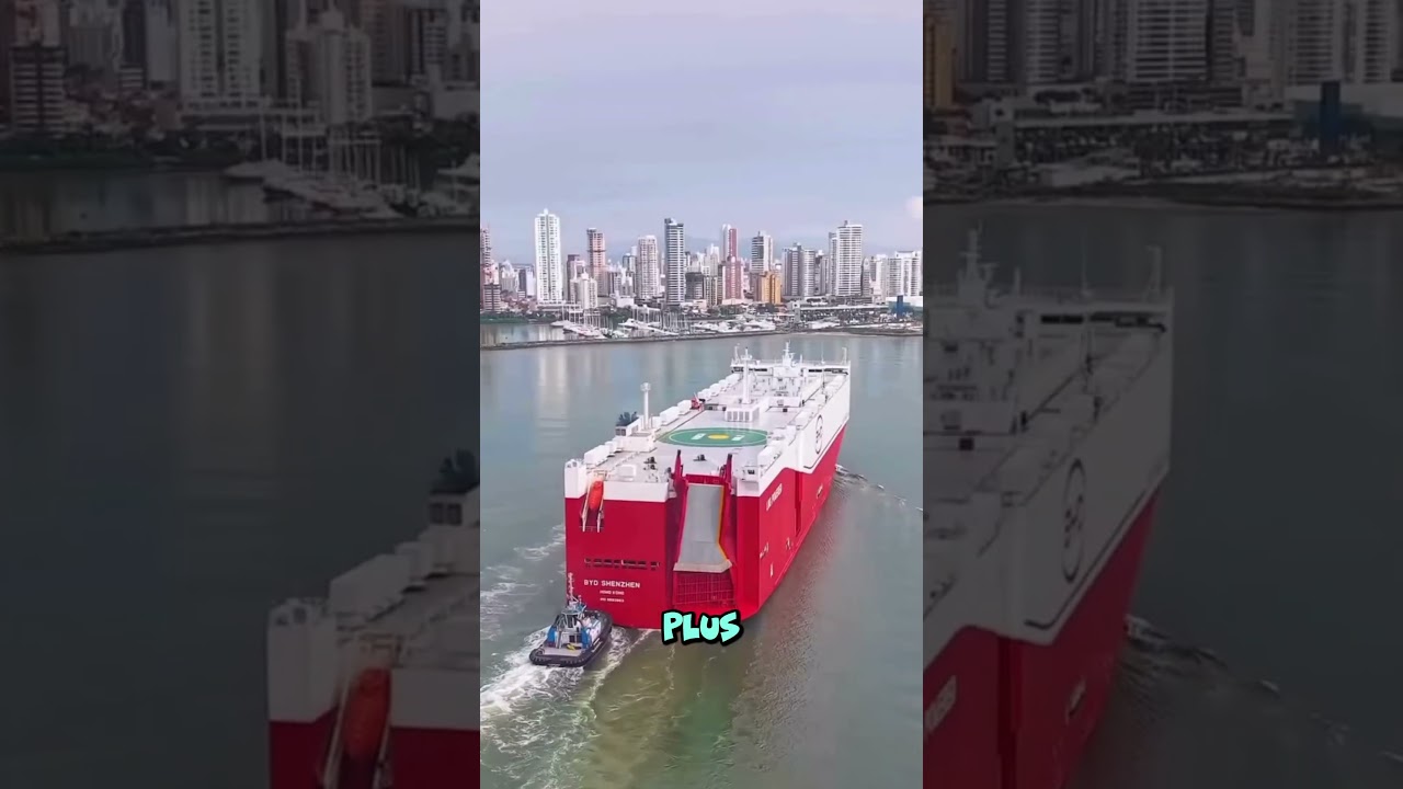 Navio BYD chegou trazendo 7mil carros eletricos para Brasil!!! #shorts