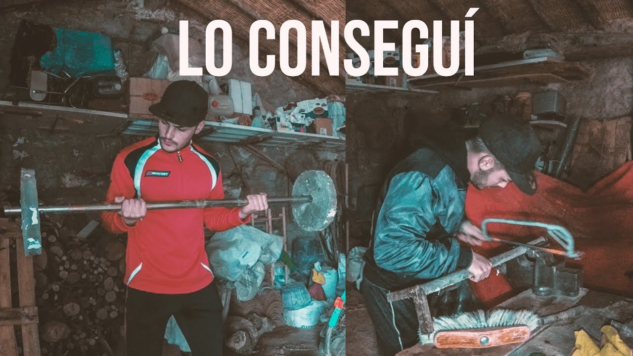 CONSTRUYO MI PROPIO GIMNASIO POR 0€ [Pesas caseras]