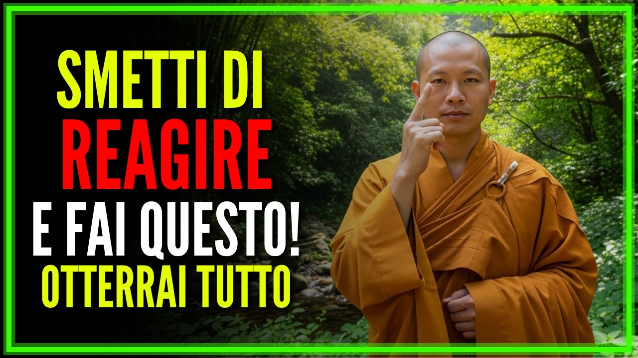 SMETTI DI REAGIRE E FAI SOLAMENTE QUESTO! Otterrai ciò che vuoi! Saggezza Buddista