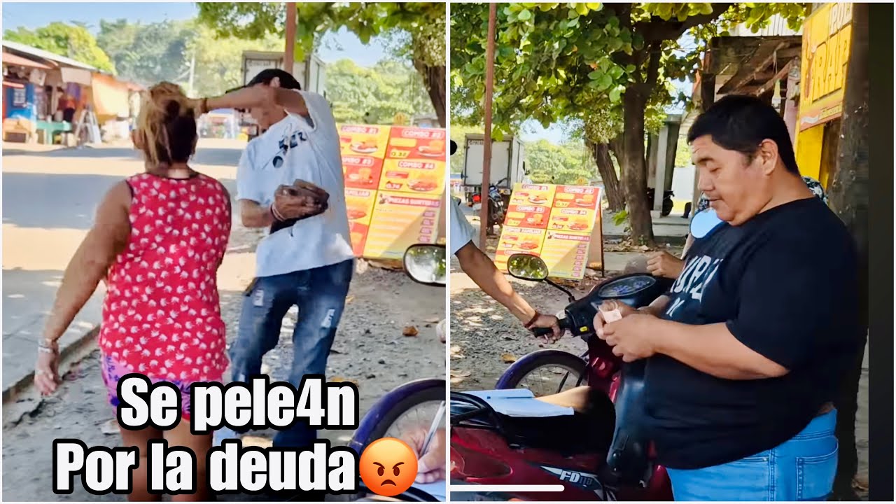 Chentia le tr0n0 la cara a Trucha tengo que pagar tus deudas mira en medio de la calle se grit4n😡
