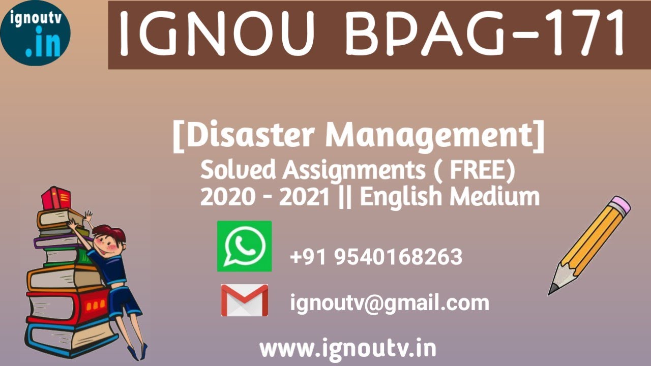 IGNOU BPAG-171 Solved Assignment January 2021 [FREE] || IGNOU BAG || BPAG-171 || IGNOU TV ||