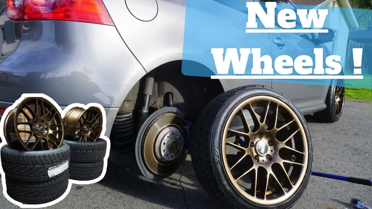VW MK5 R32 gets new wheels ! VMR V703
