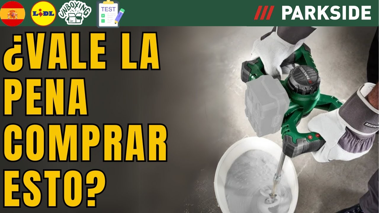 MEZCLADORA DE PINTURA Y MORTERO RECARGABLE Parkside PFMRA 20-Li A1 ESPAÑA ESPAÑOL LIDL