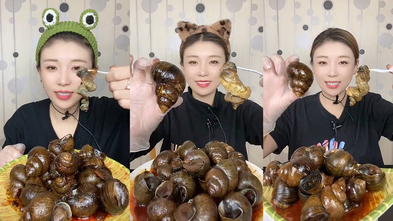 【Mukbang】Spicy River Snails🐚🌶
