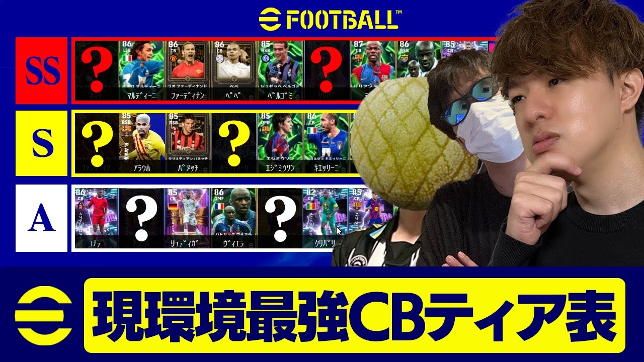現環境の最強CBティア表を本気で作りました【eFootball,イーフットボール,イーフト】