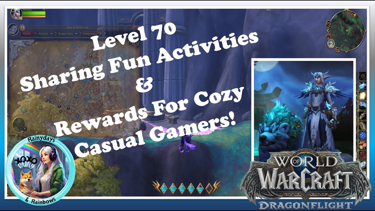 Level 70 Hunter Sharing Fun Activities/Rewards Dragonflight WOW for Casual, Cozy Gamers