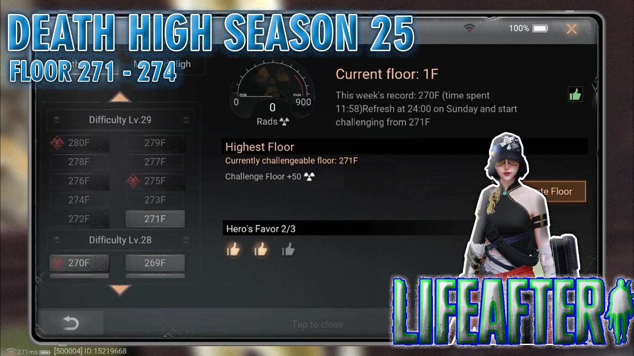 DEATH HIGH SEASON 25 || FLOOR 271–274