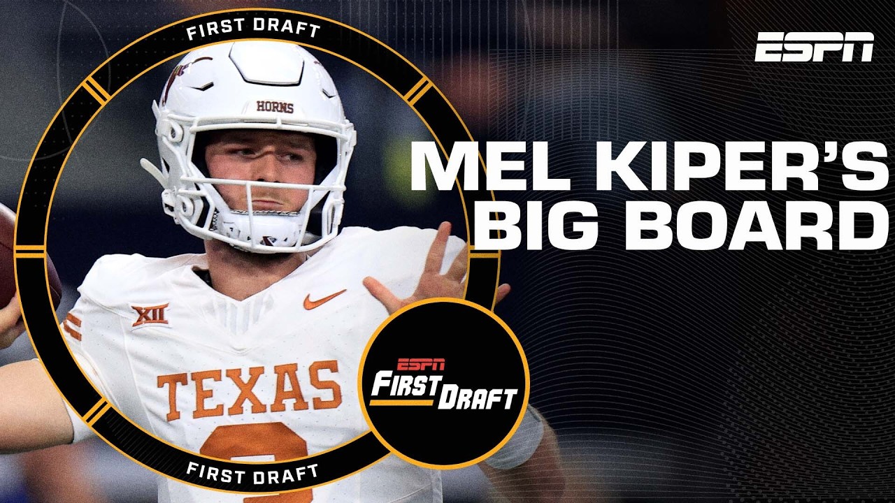 Mel Kiper's first Big Board rankings for 2025 NFL Draft👀 | First Draft 🏈
