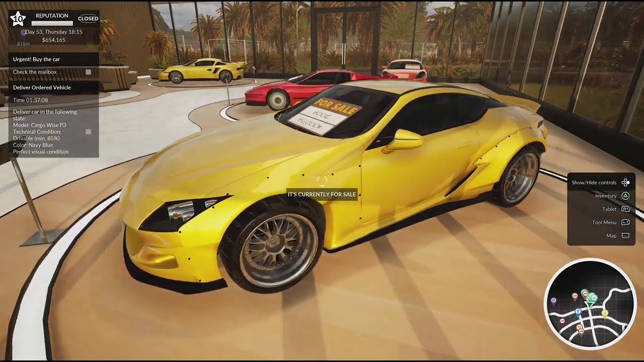 Car Dealer Simulator PS5 all upgrades unlocked