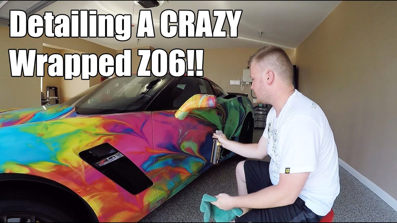 Detailing A CRAZY Wrapped Car!