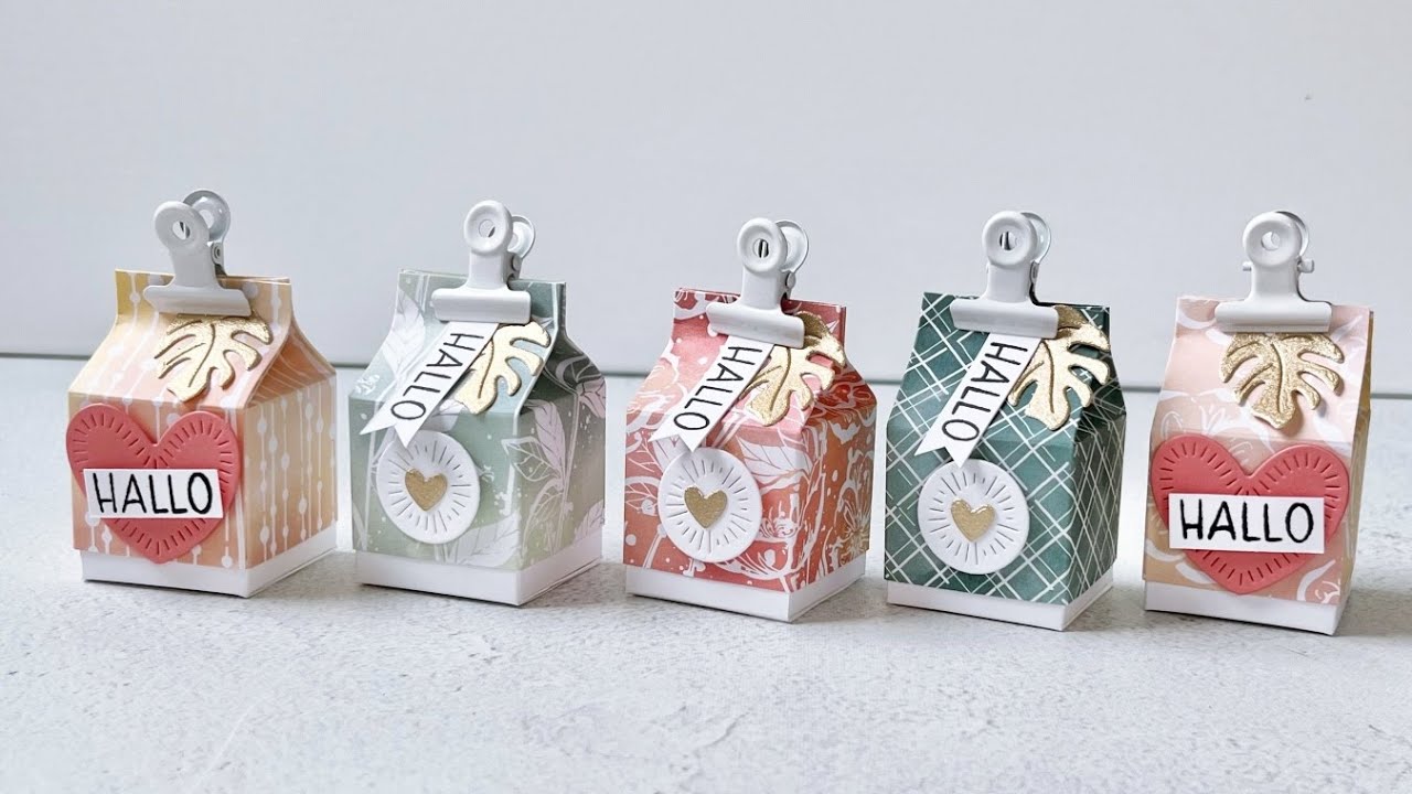 Tutorial Zweiteilige Mini-Milch-Box