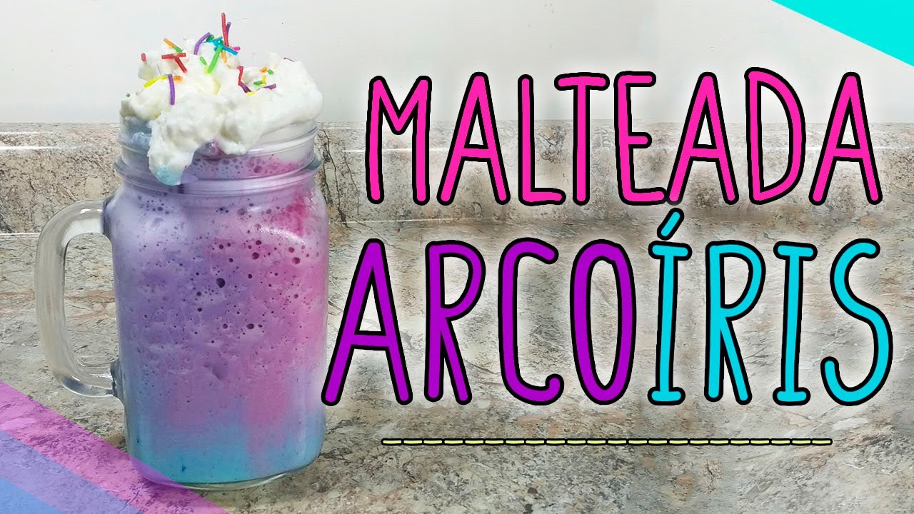 Malteada de Unicornio Súper fácil 🦄 /  Malteada Arcoíris 🌈 / Frappé unicornio / Cuyoneta Experimenta