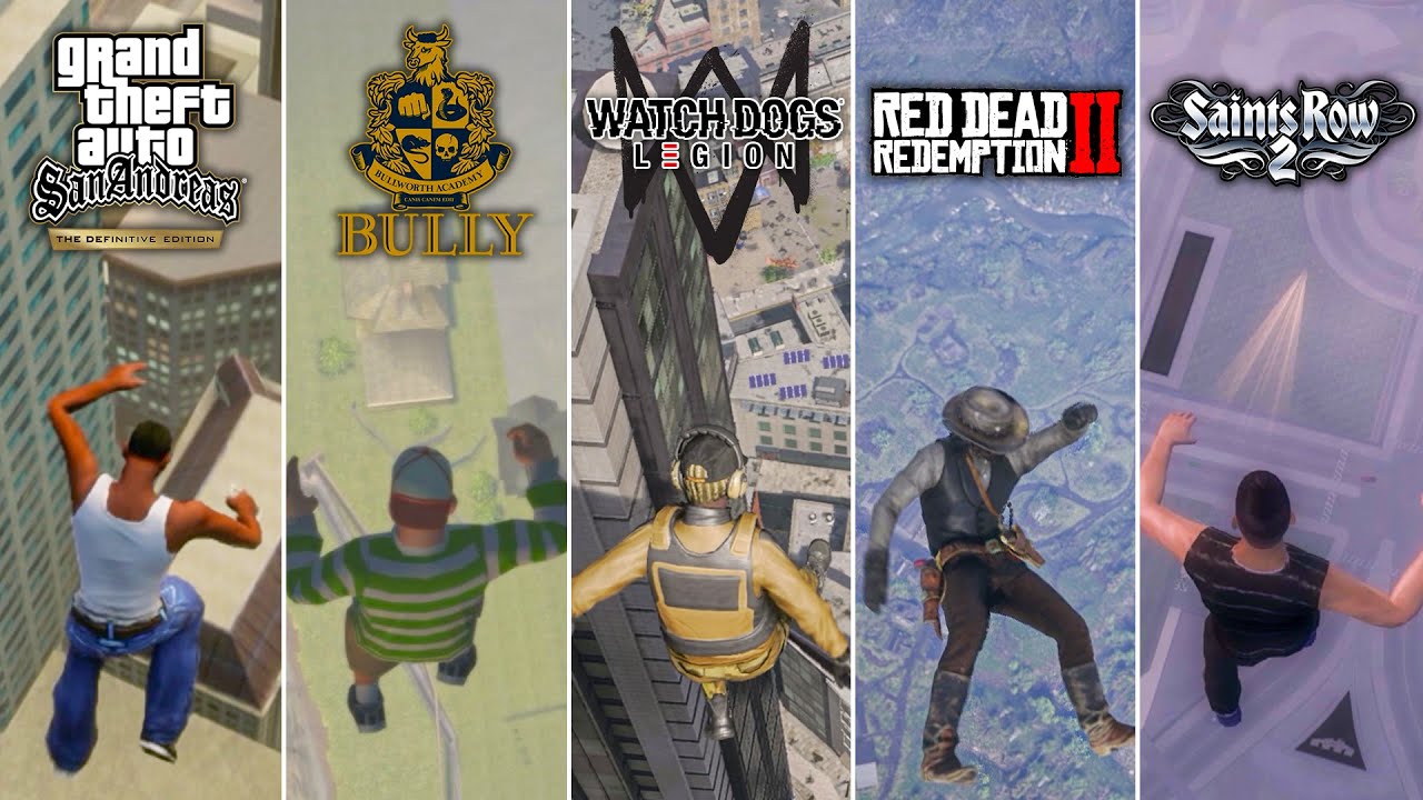 Jumping From HIGH PLACES in 10 OPEN-WORLD Games (2006-2022)