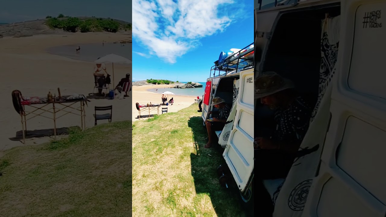 kombi coragem na praia de Setiba Espírito Santo 