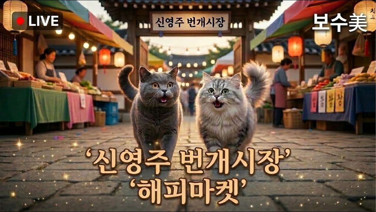🔴보수미 LIVE🔴신영주 번개시장 해피마켓