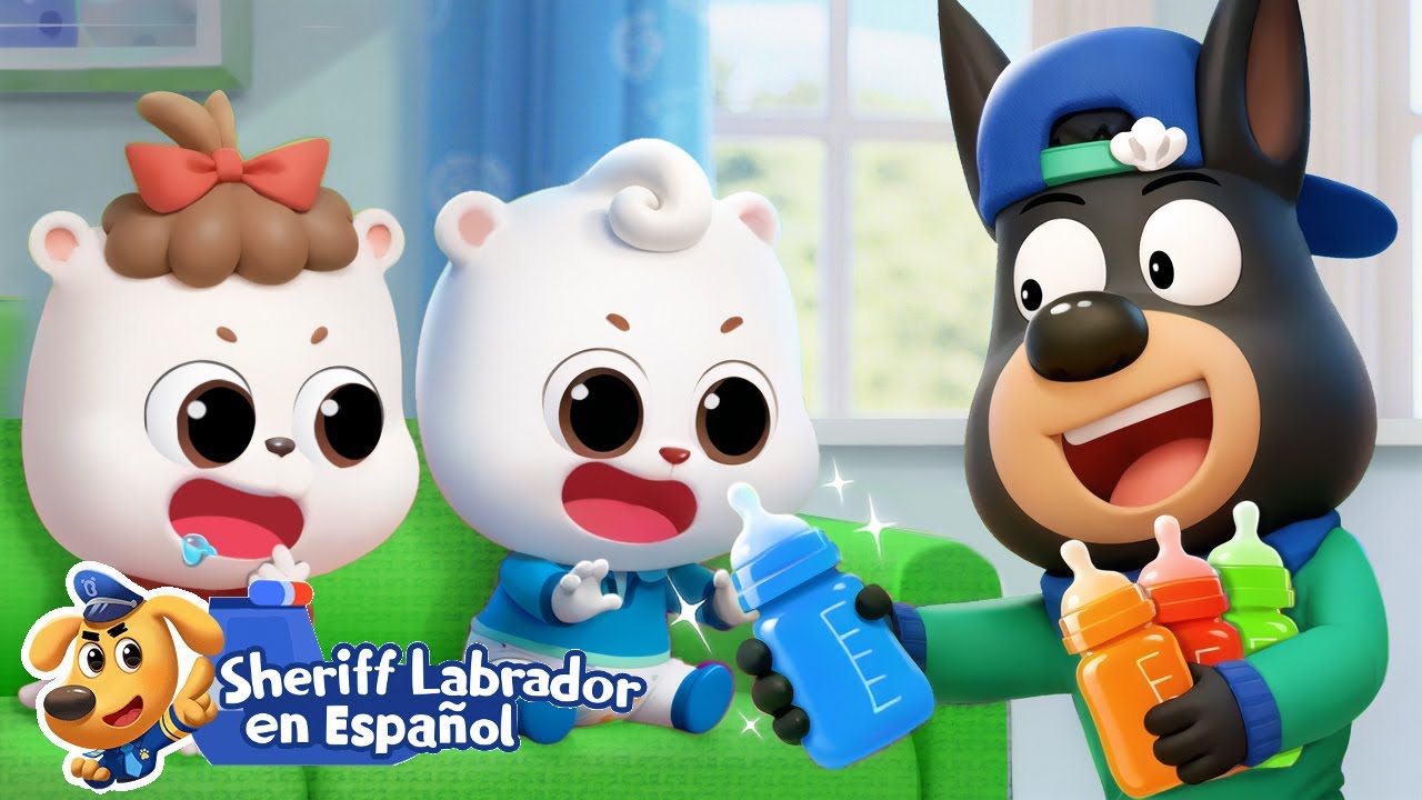 Dobie Cuida a los Bebecitos🍼 Dibujos Animados 🔍Sheriff Labrador en Español