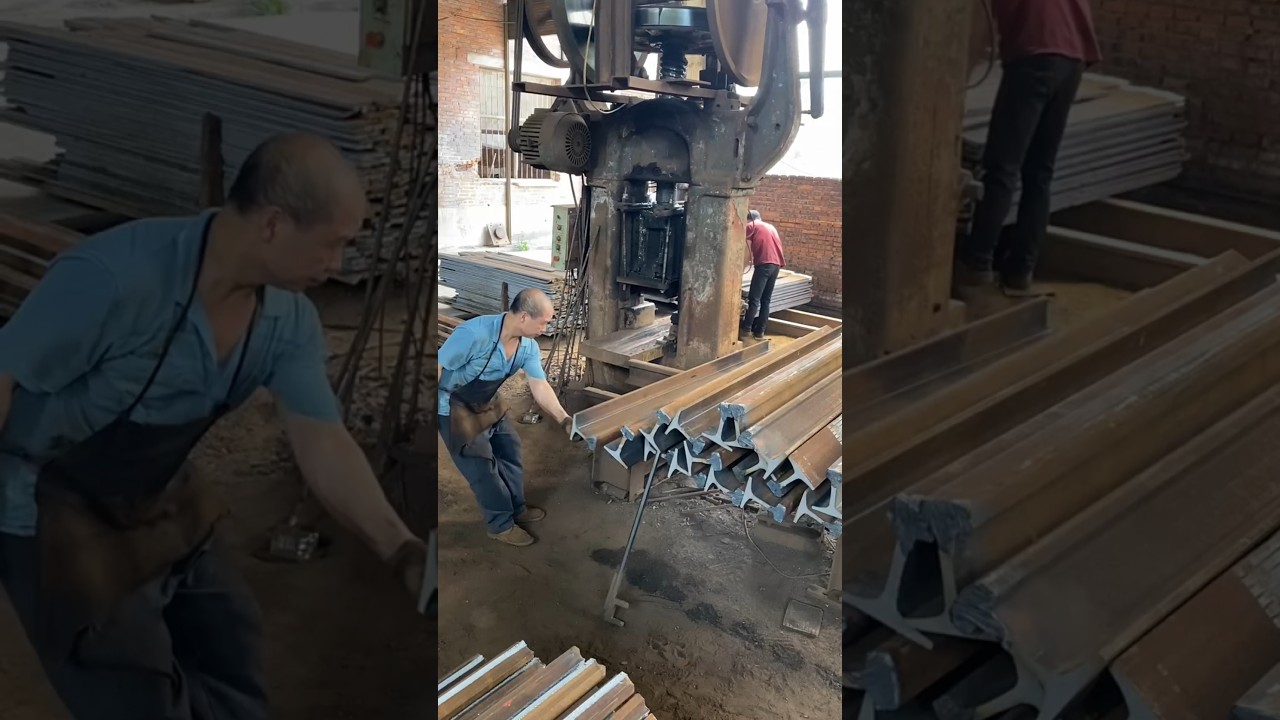 Simple technique of breaking iron with machine