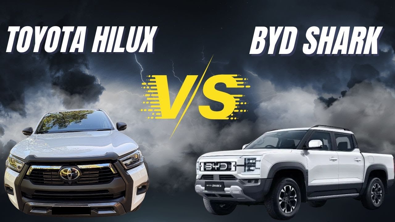 A comparison of the BYD Shark vs the Toyota Hilux