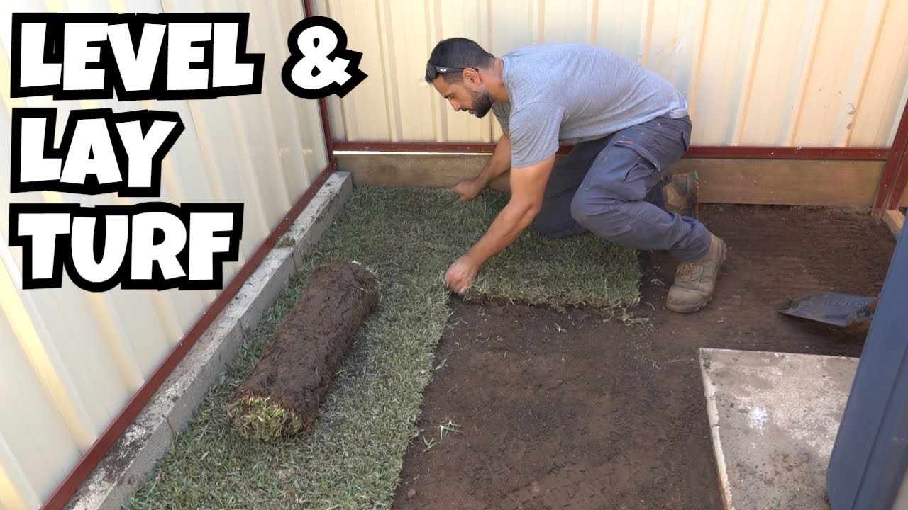 how to level soil and lay turf