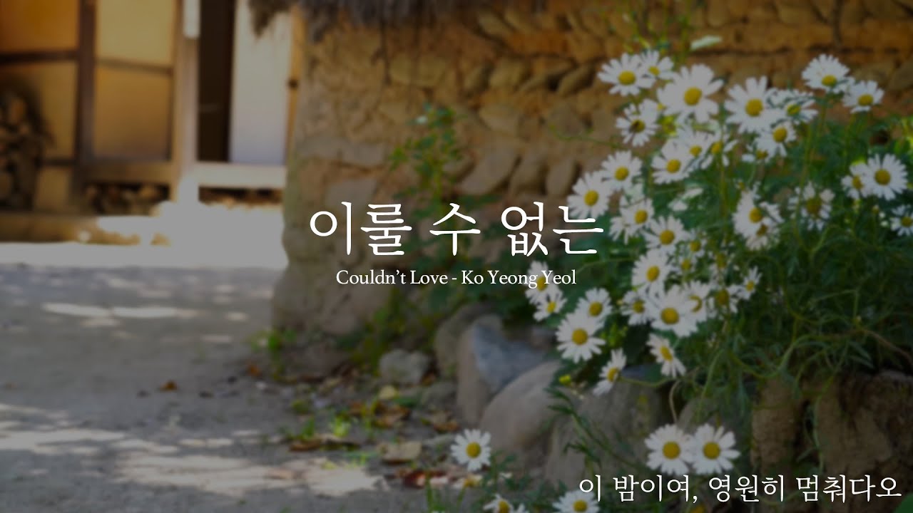 고영열 - 이룰 수 없는 / 로엘 COVER