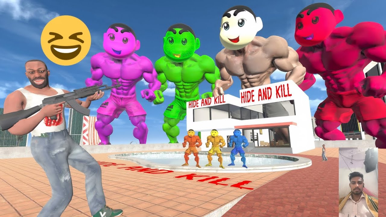 Franklin Play hide and Kill With Strongest Shinchan In Indian Bike Driving 3D