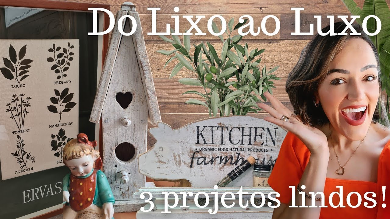 Peças maravilhosas feitas com lixo! Vem ver o tanto de coisas que eu tenho por aqui!