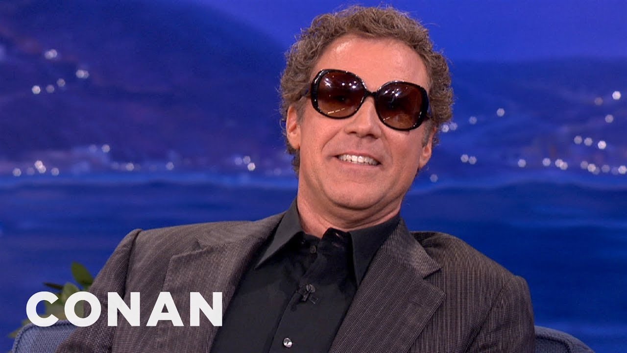 Will Ferrell Enjoys Wearing Ladies Sunglasses | CONAN on TBS