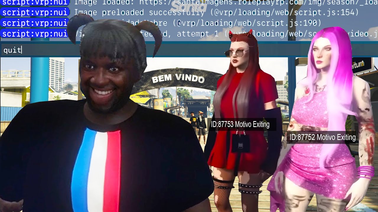 Ela quitou do servidor só pela minha presença KKKKKKKKKKK