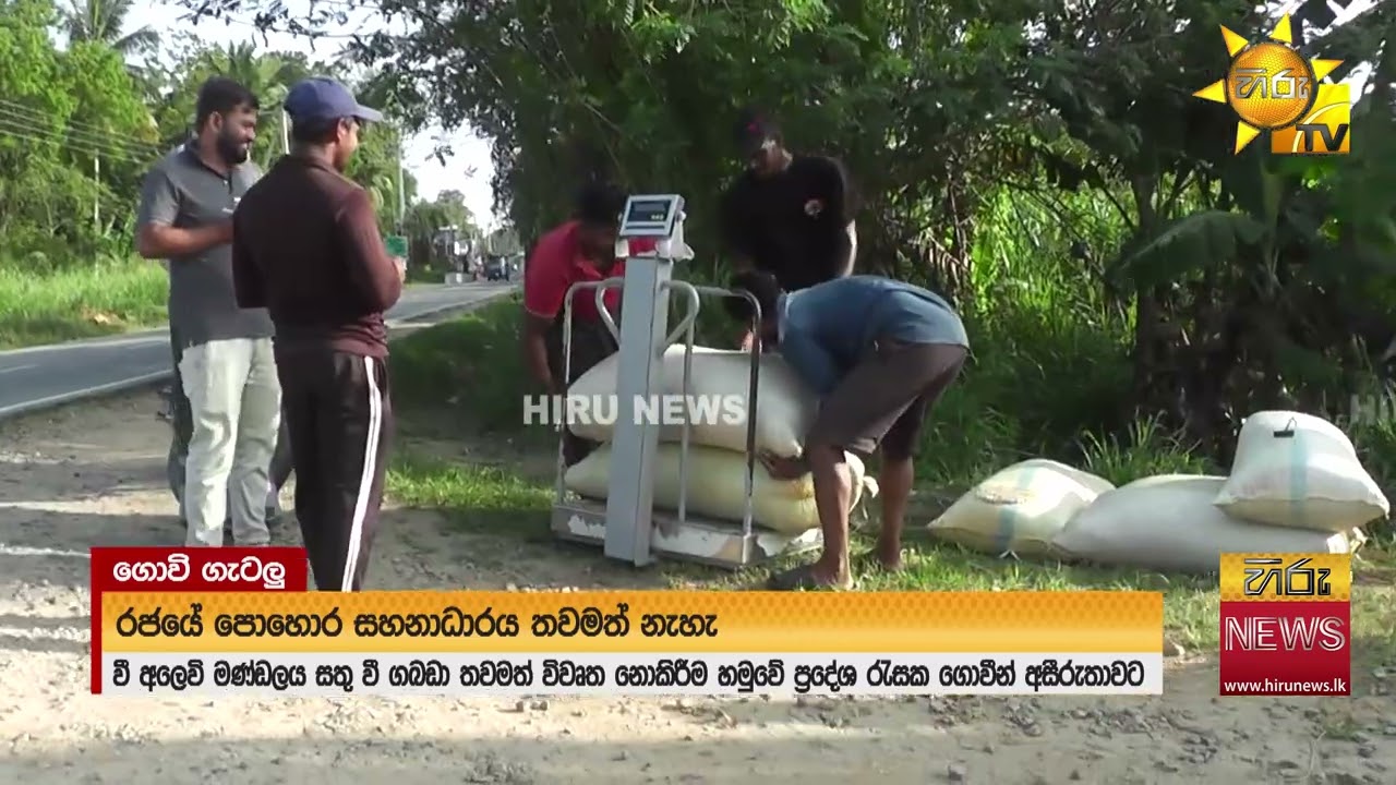 වී ඇත - ගබඩා නැත ගොවීන්ගෙන් චෝදනා - ''ඉක්මනට ගබඩා අරින්න තවත් බොරු නොකියා..