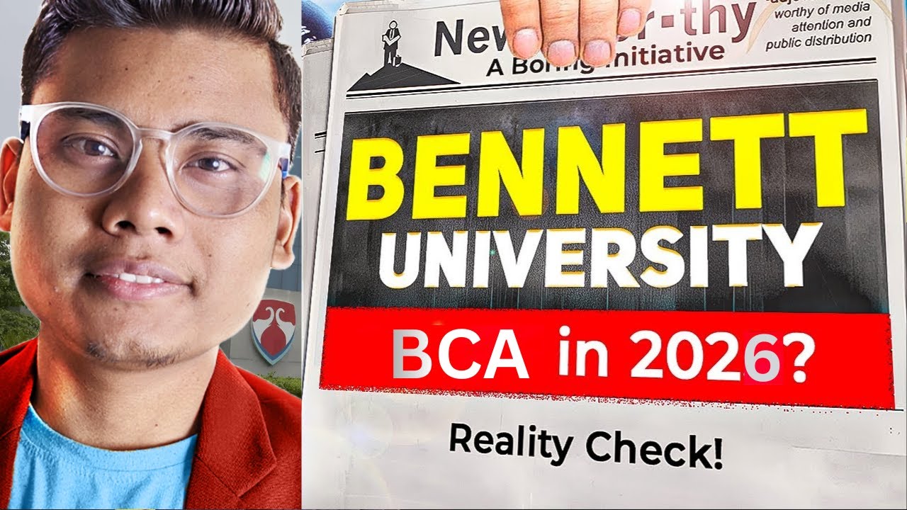BCA at Bennett University Honest Review🔥Placement, Fees & Campus Reality!