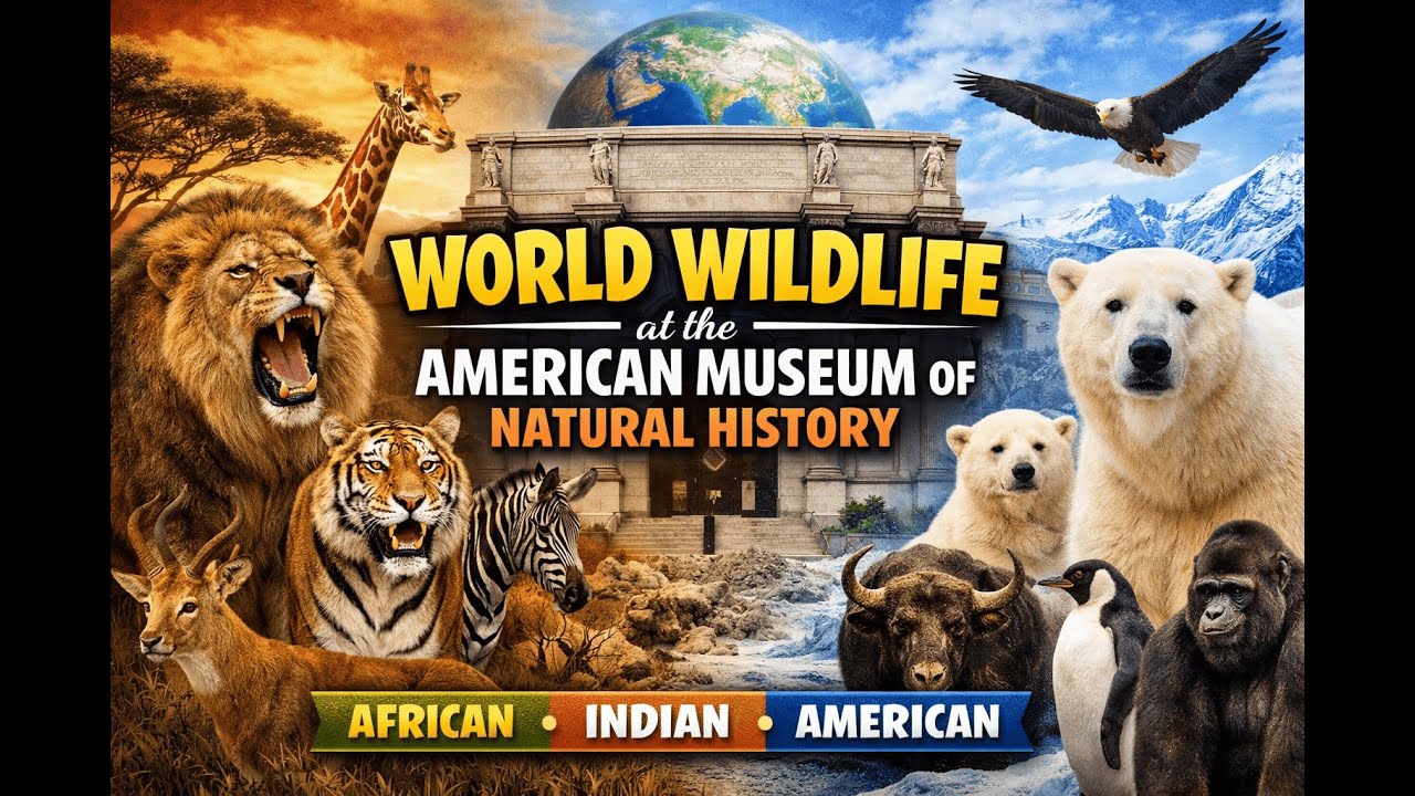 A day at the American Museum of Natural History | #WorldWildlife #Vlog #Indian #African #American