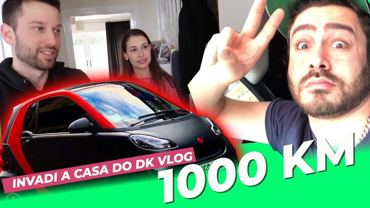 FIZ UMA ENTREGA COM MEU MINI CARRO ( Smart for two ) E RODEI 1000 KM + INVADI A CASA DO DK VLOGS