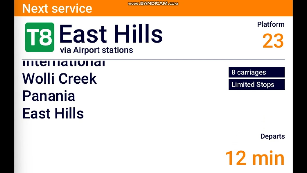 DVA #284: Central - East Hills via Airport stations