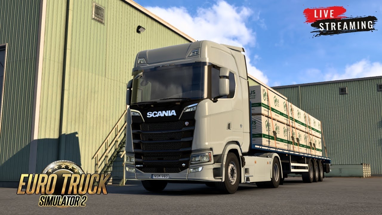 🎮 LIVE ETS2 | Heavy Lumber Delivery • 19 Tons • Tight Deadline! 🚛🌲