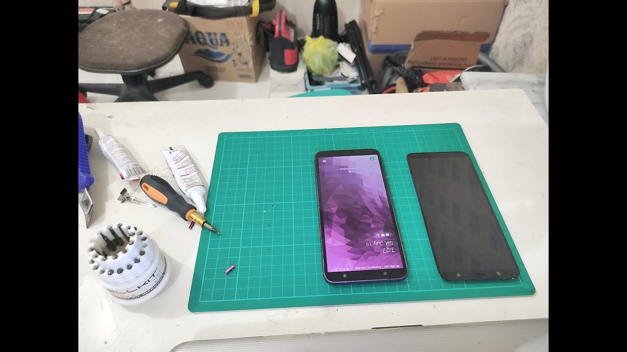Tutorial lengkap Ganti tombol power dan layar LCD HP Samsung J8 2018 Gampang dan murah
