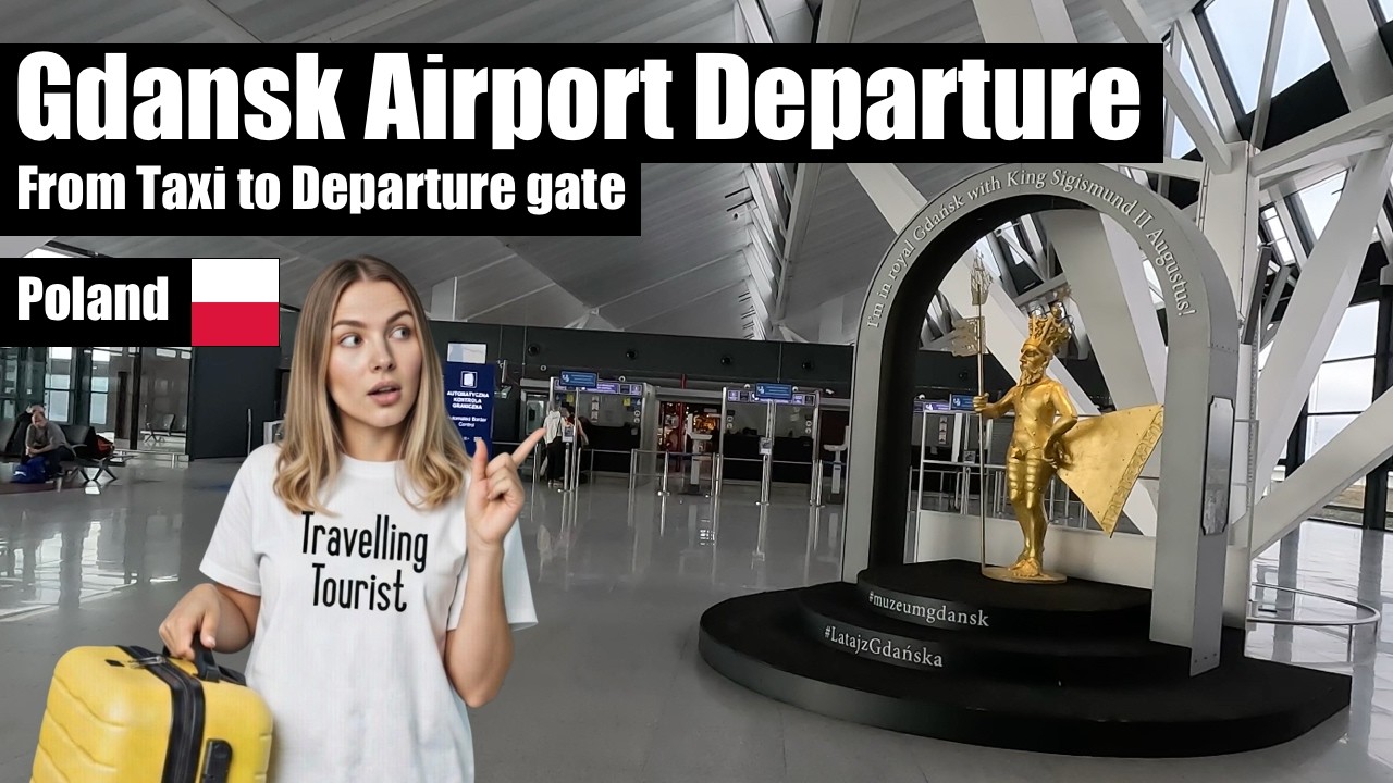 GDANSK Airport After Security | Poland Departure GDA - Water, Wifi, Shops, Food 🇵🇱