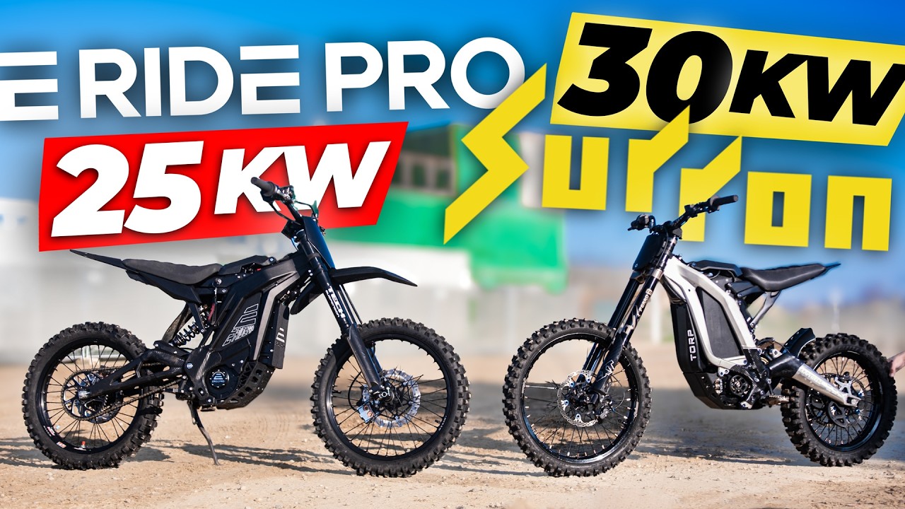 E-RIDE PRO SR vs SUR-RON 29kW : Le DUEL sur Terrain de Cross ! (Test Tech E39)
