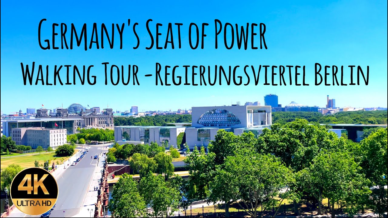 Germany's SEAT of POWER | Governmental District Berlin | Walking Tour 2022 ( 4K / UHD ) - Kanzleramt