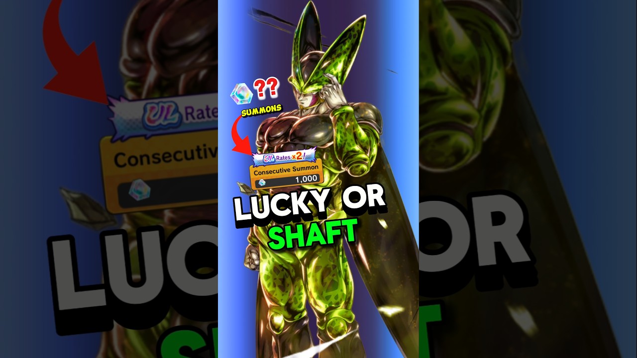 F2P SUMMONS for ULTRA PERFECT CELL!! 😭🙏 (Dragon Ball Legends) #dbl #shorts