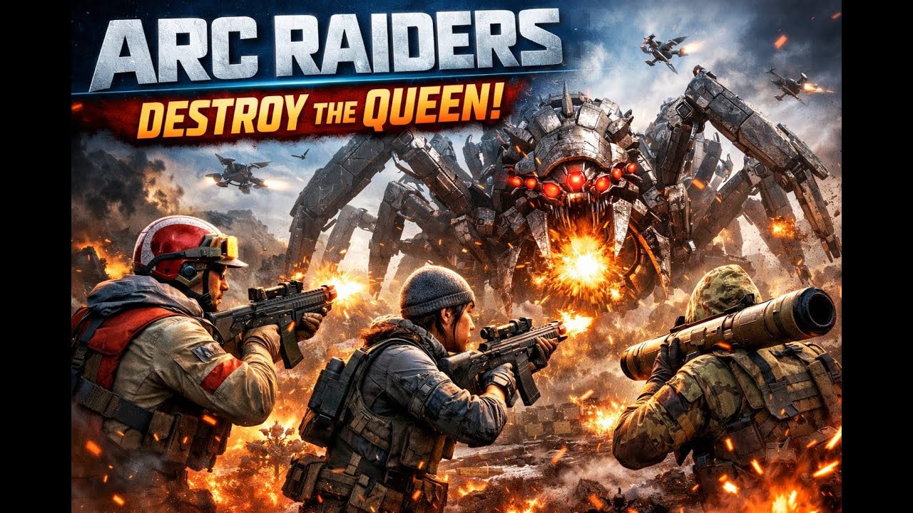 arc raiders we destroy the queen #arcraiders #gaming #destroy #queen #team #facts