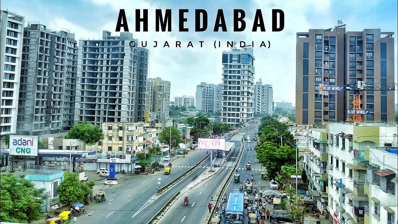 Ahmedabad Skyline View (2025) From Metro Rail Pt-4 | Ahmedabad | Gujarat | India | Plenty Facts |