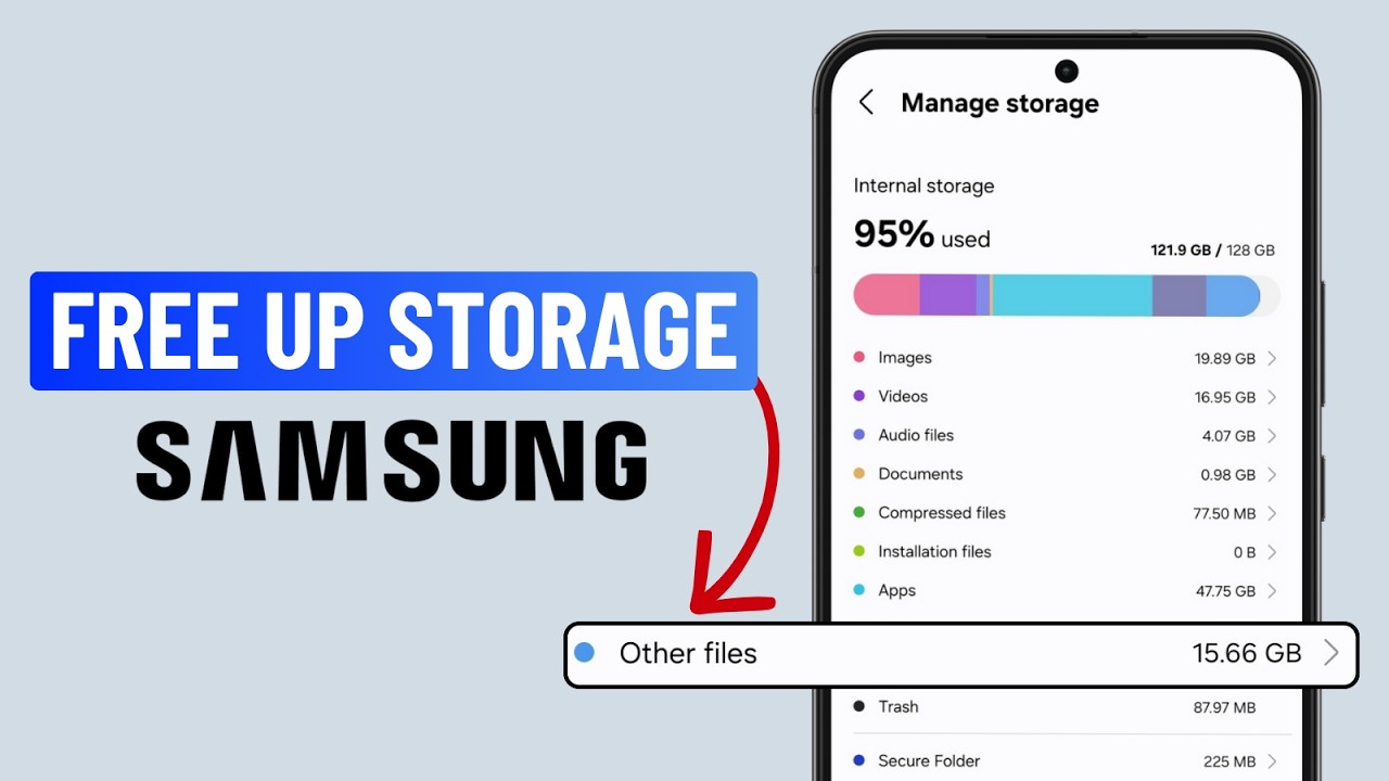 Как удалить «Другие» файлы памяти на телефоне Samsung