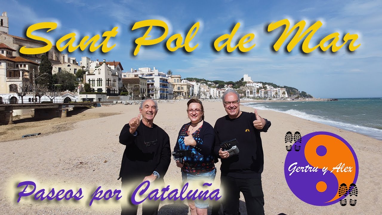 🦀🐬Descubriendo 👣 los secretos 🌞 de Sant Pol de Mar 🌊 🏄‍♂️con amigos y nuestro dron en la Costa Brava