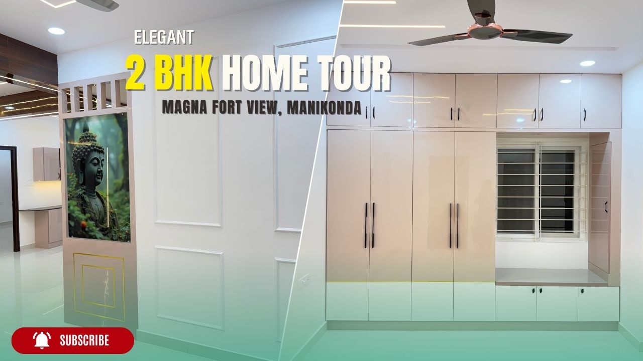 Modern 2BHK Full Home Interiors | East Facing | Manikonda | Hyderabad | SATYAM INTERIORS | 2BHK