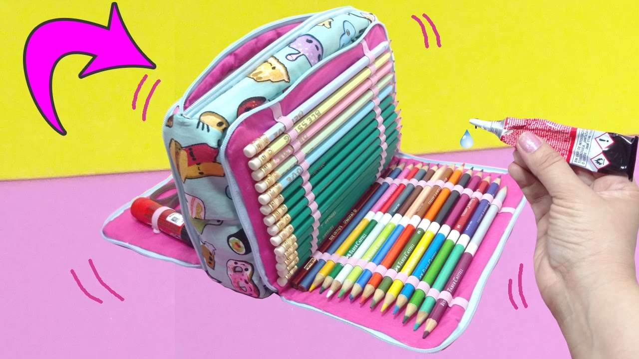 ESTOJO TRIPLO SEM COSTURA - DIY - Segredos de Aline